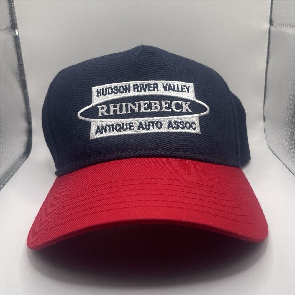 OTTO Snapback Hat Adjustable Men Navy Red Rhinebeck Antique Auto Assoc